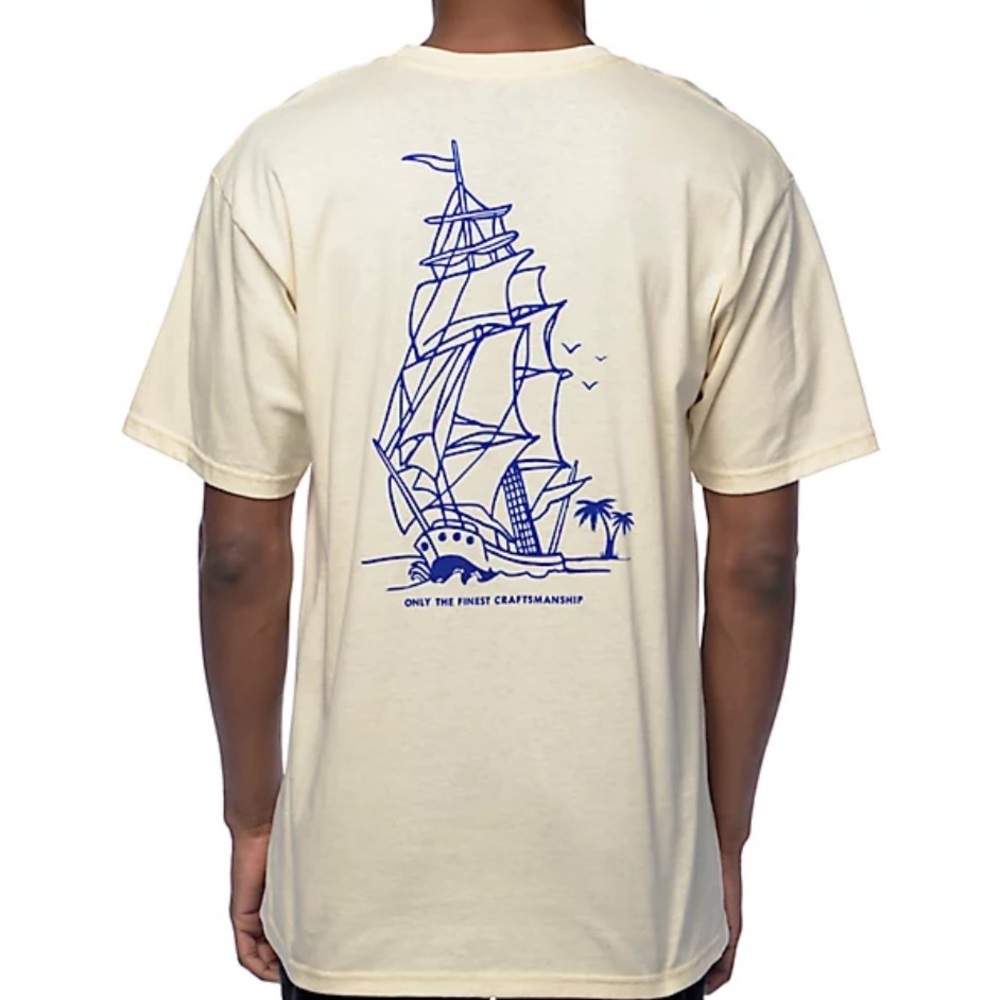 Empyre High Seas Beige Short Sleeve Tee Men’s Small